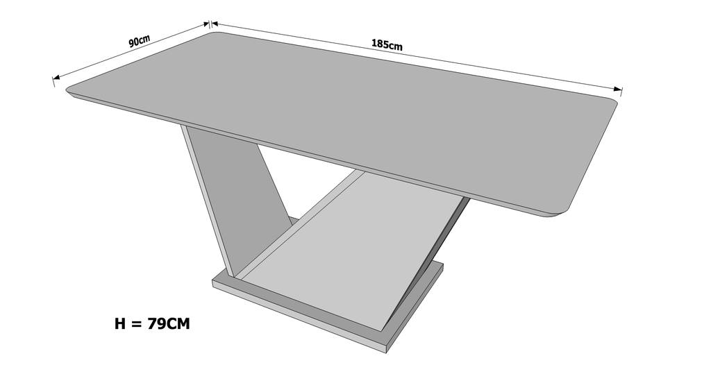 Table Salle a Manger          Megalux  TSM-19917M