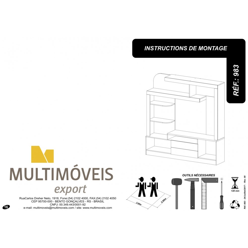Meuble Télé Classeur MT-2615