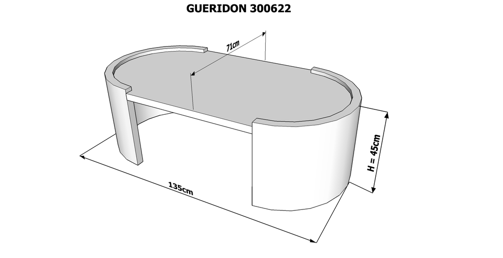 Gueridon Megalux G-300622M
