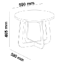 GUERIDON JASMIN OAK