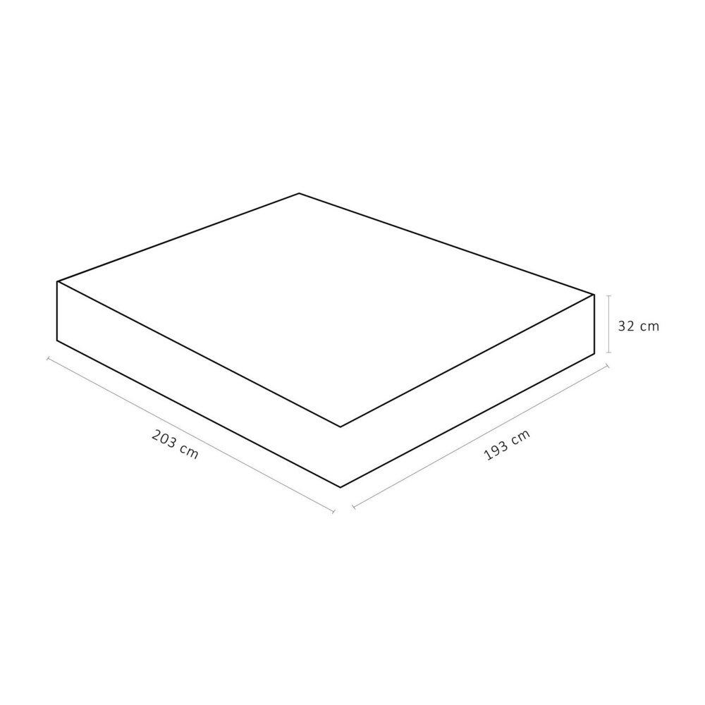 MATELAS ORTOBOM 193X203X32 HR45