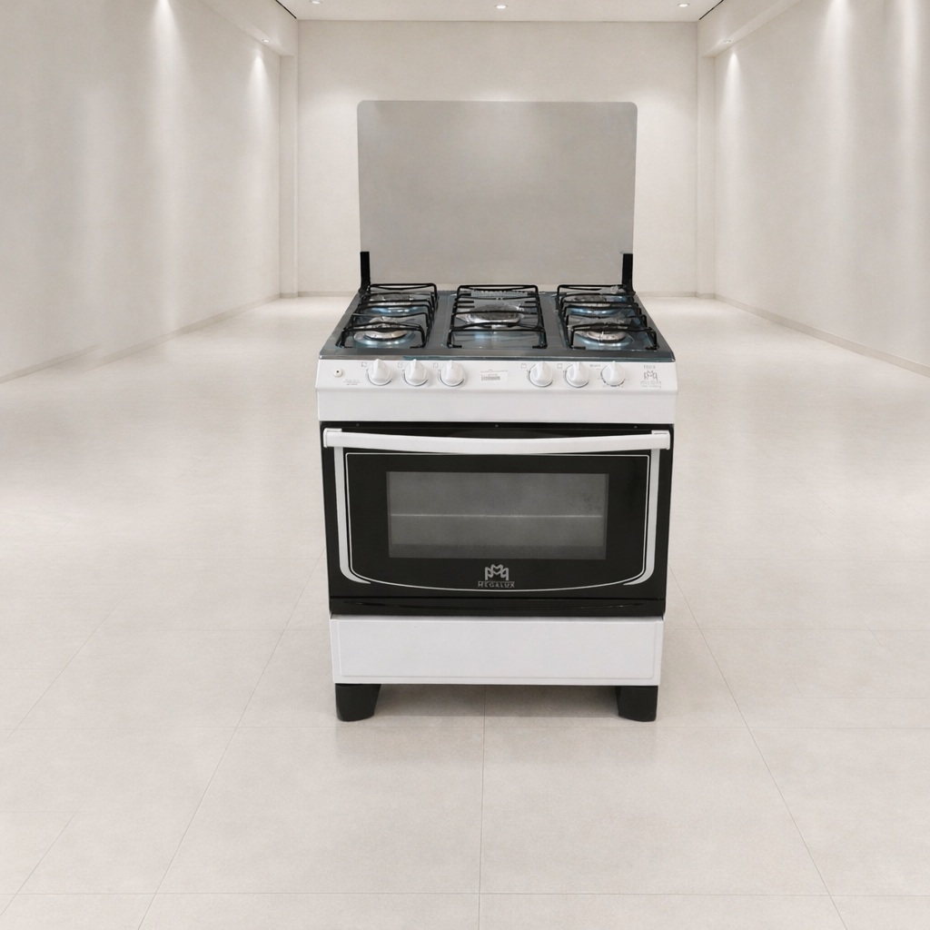 CUISINIERE  A GAZ HERA 5 FOYERS 72X55CM BLANCHE